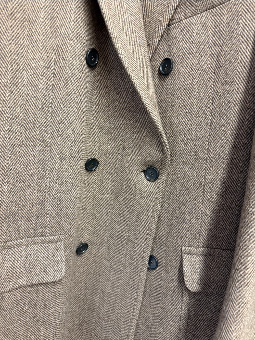 Brooks Brothers Men's Double-Breasted brown tan Wool Overcoat - Picture 2 of 10